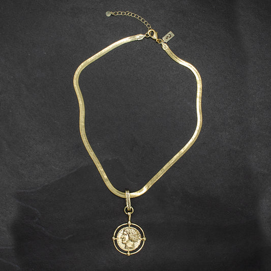 Grecian Coin Necklace