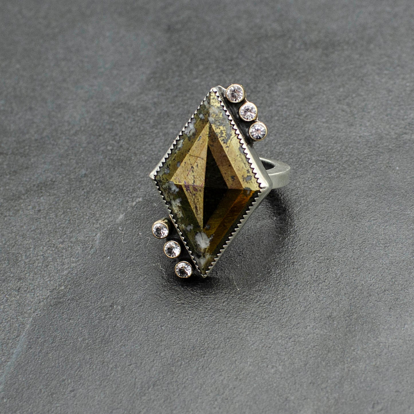 Pyrite Kite Ring