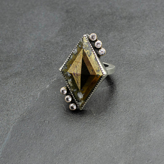 Pyrite Kite Ring