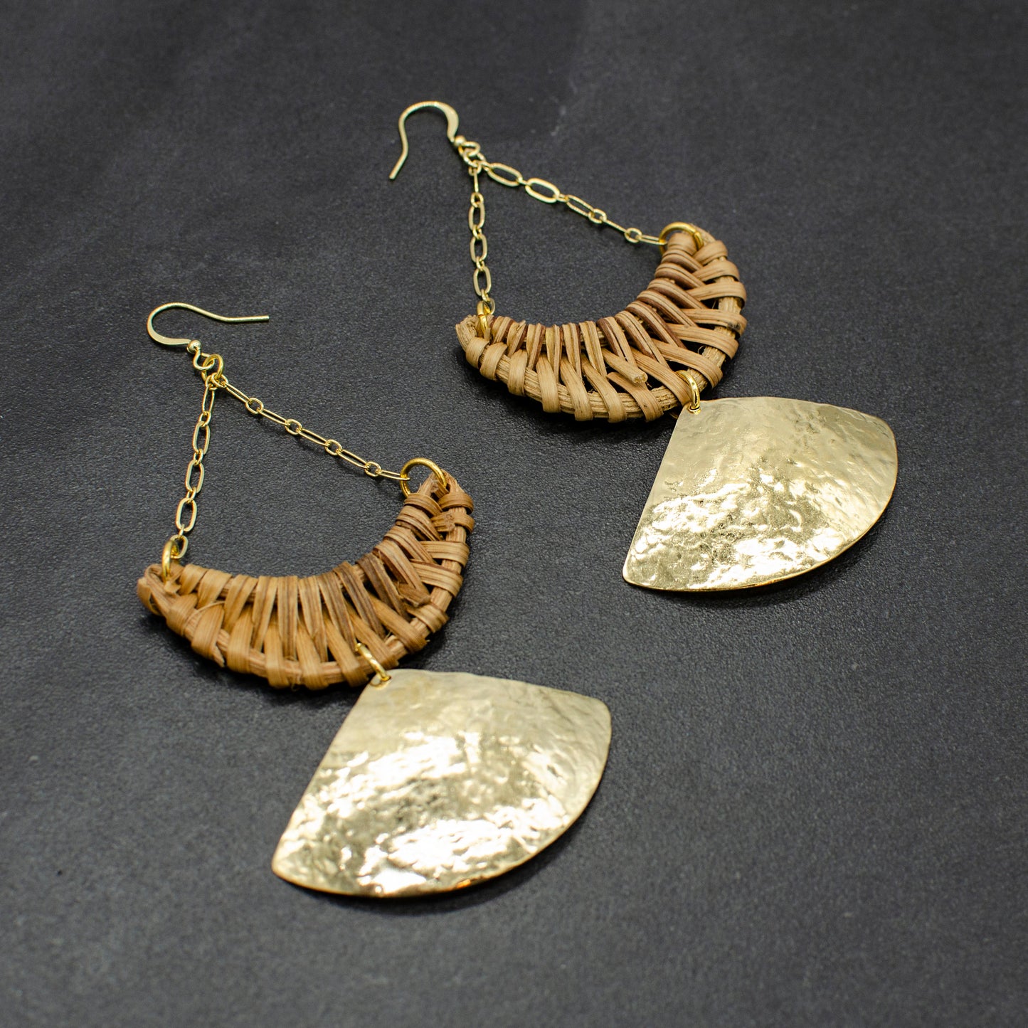 Rattan Hammered Earrings