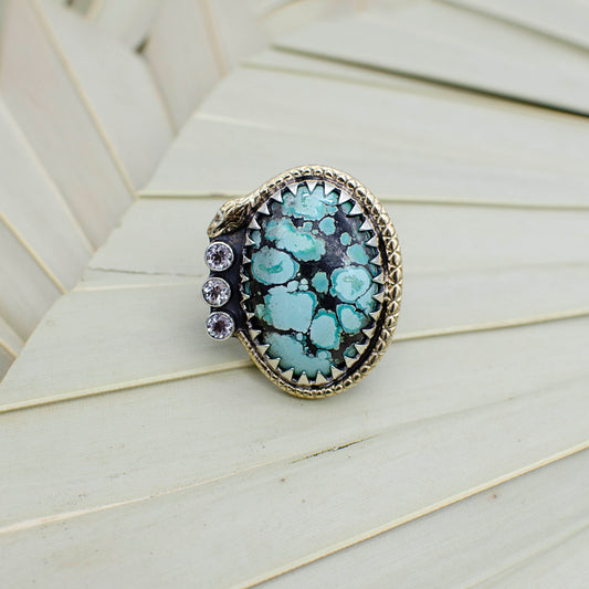 Tibetan Turquoise Serpent Ring