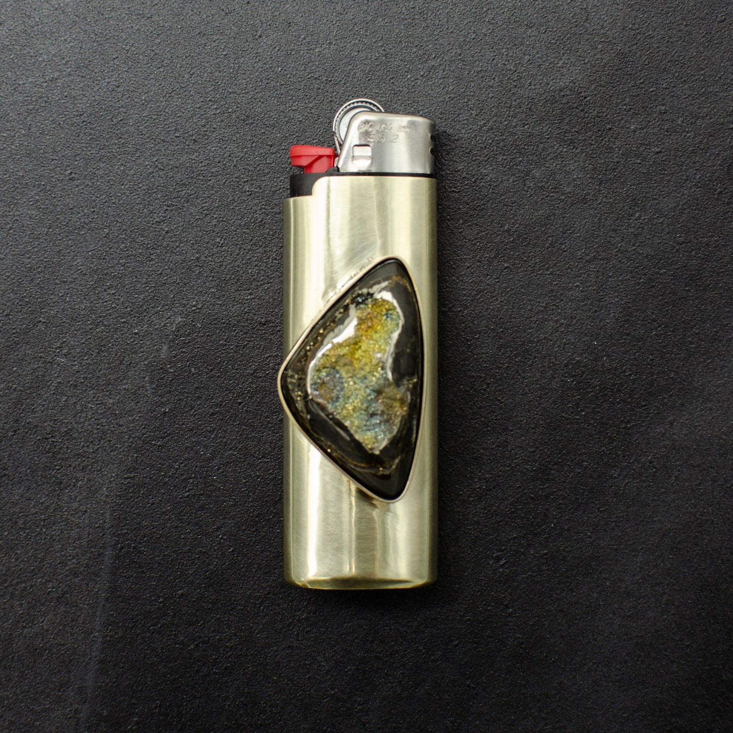 Russian Rainbow Pyrite Lighter Case