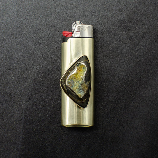 Russian Rainbow Pyrite Lighter Case
