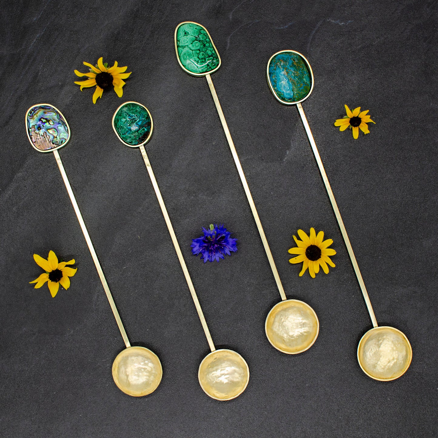 Chrysocolla Spoon